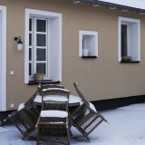 Ferienwohnung im Winter Terrasse